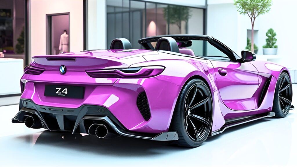 BMW Z4 Roadster Rosa: Deportivo Descapotable con Diseño Elegante y Estilo Llamativo Premium