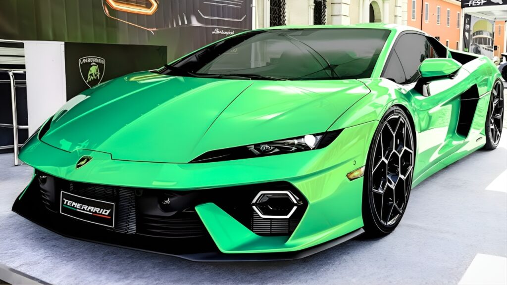 Lamborghini Temerario verde: el sucesor del Lamborghini Huracán con diseño agresivo y alto rendimiento
